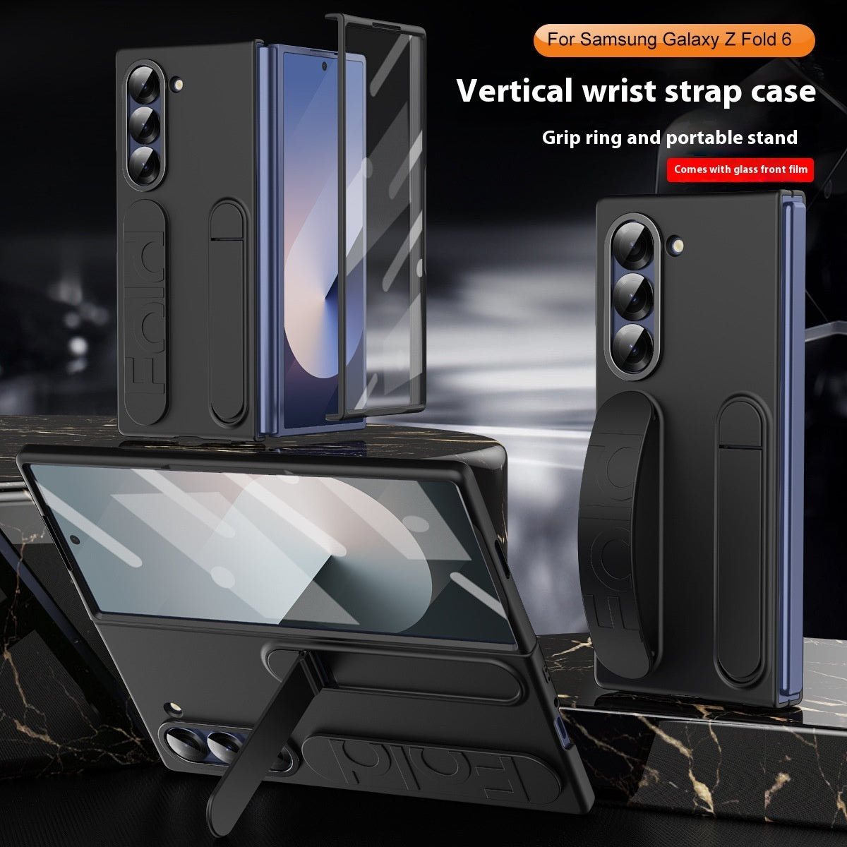 Vertical Wrist Strap Phone Case with Bracket and Shockproof Design - Teleplus vertical wrist strap bracket phone