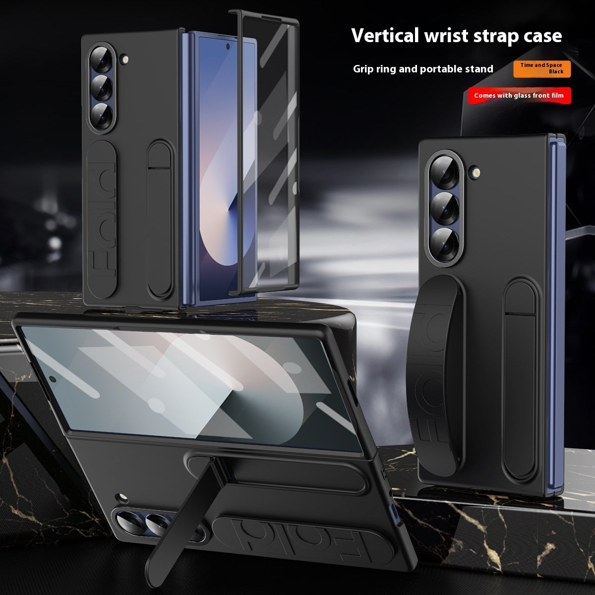 Vertical Wrist Strap Phone Case with Bracket and Shockproof Design - Teleplus vertical wrist strap bracket phone