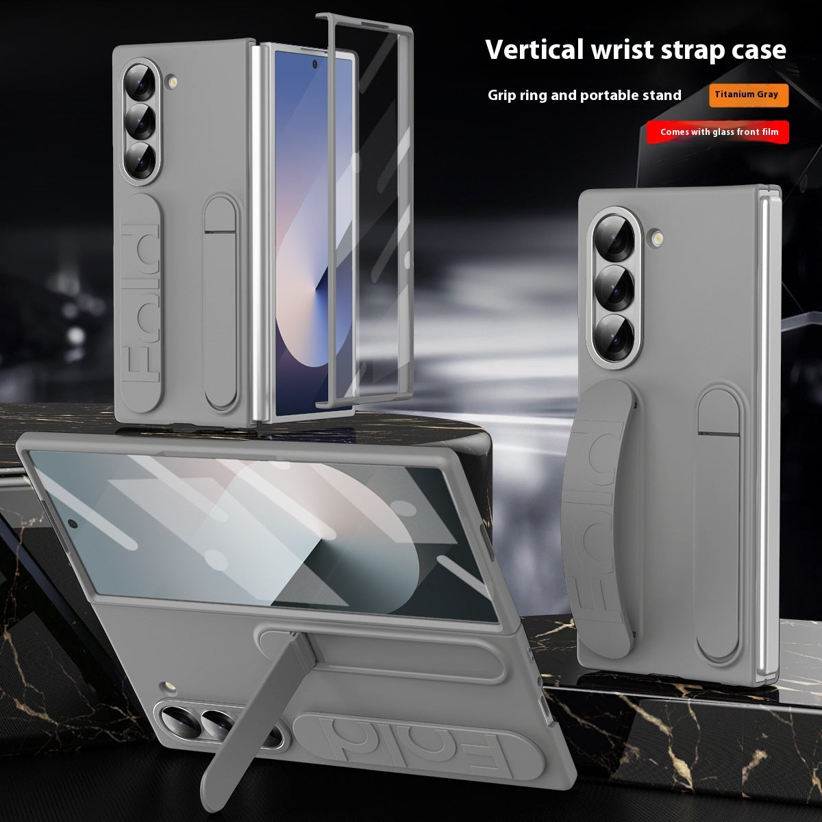 Vertical Wrist Strap Phone Case with Bracket and Shockproof Design - Teleplus vertical wrist strap bracket phone