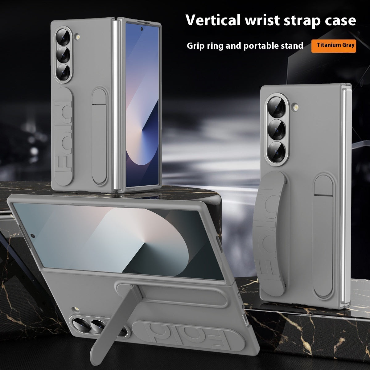 Vertical Wrist Strap Phone Case with Bracket and Shockproof Design - Teleplus vertical wrist strap bracket phone