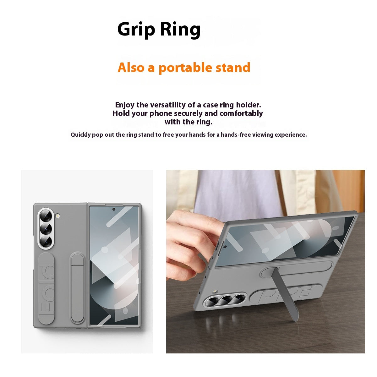 Vertical Wrist Strap Phone Case with Bracket and Shockproof Design - Teleplus vertical wrist strap bracket phone