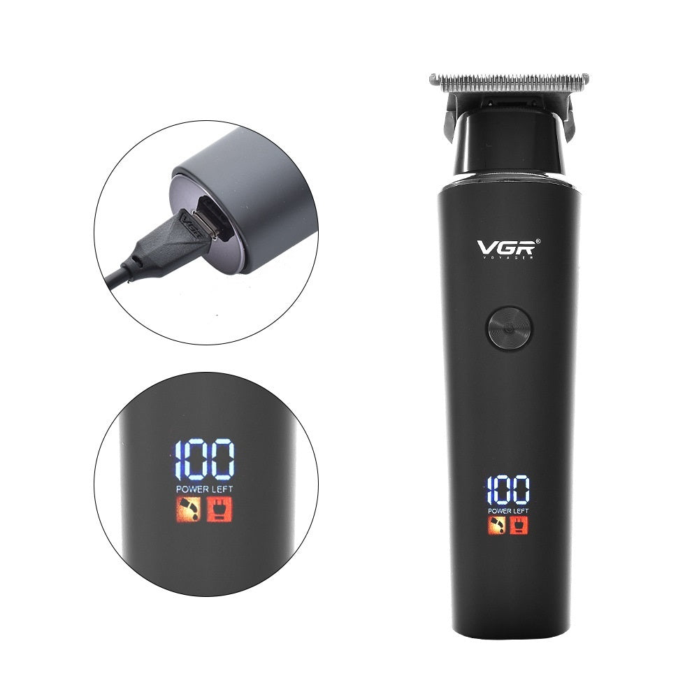 VGR937 Electric Clipper with LCD Display Dual-Purpose Power and Washable Blade - Teleplus vgr937 electric clipper lcd