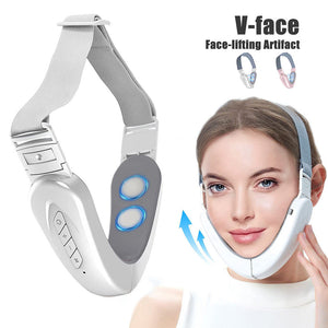 Vibration Massage Facial Beauty Instrument with English Voice Broadcast - V Face for Radiance face beauty instrument