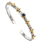 Vintage Cross Bracelet S925 Sterling Silver Adjustable Opening Jewelry - vintage cross bracelet s925 sterling