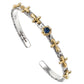 Vintage Cross Bracelet S925 Sterling Silver Adjustable Opening Jewelry - vintage cross bracelet s925 sterling
