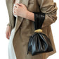 Vintage Crumpled Mini Bucket Bag with Urban Style and Soft PU Material - Teleplus for vintage crumpled mini bucket bag