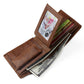 Vintage Genuine Leather Coin Purse with Durable Sewing Line - for Stylish Men vintage genuine leather coin purse