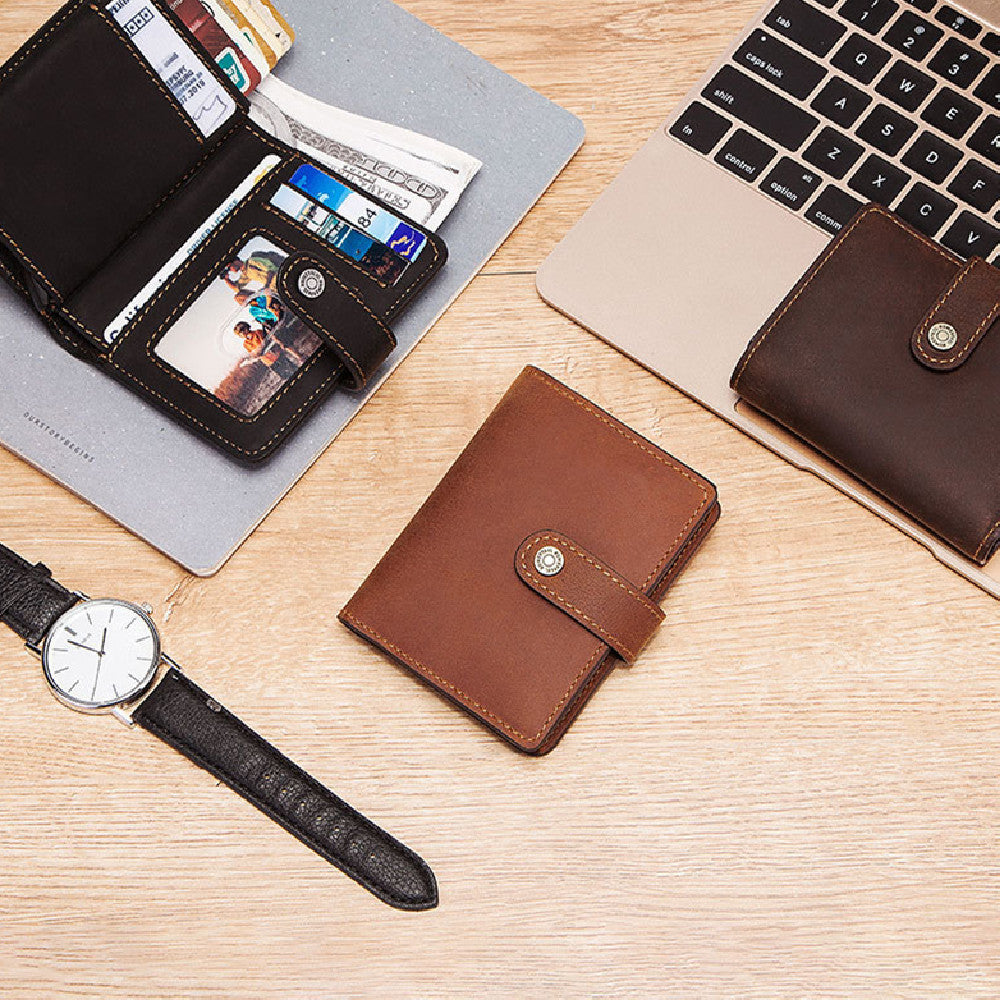 Vintage Leather Wallet with Zipper for United States and CHF - Card Holder Classy Lovers united states chf vintage