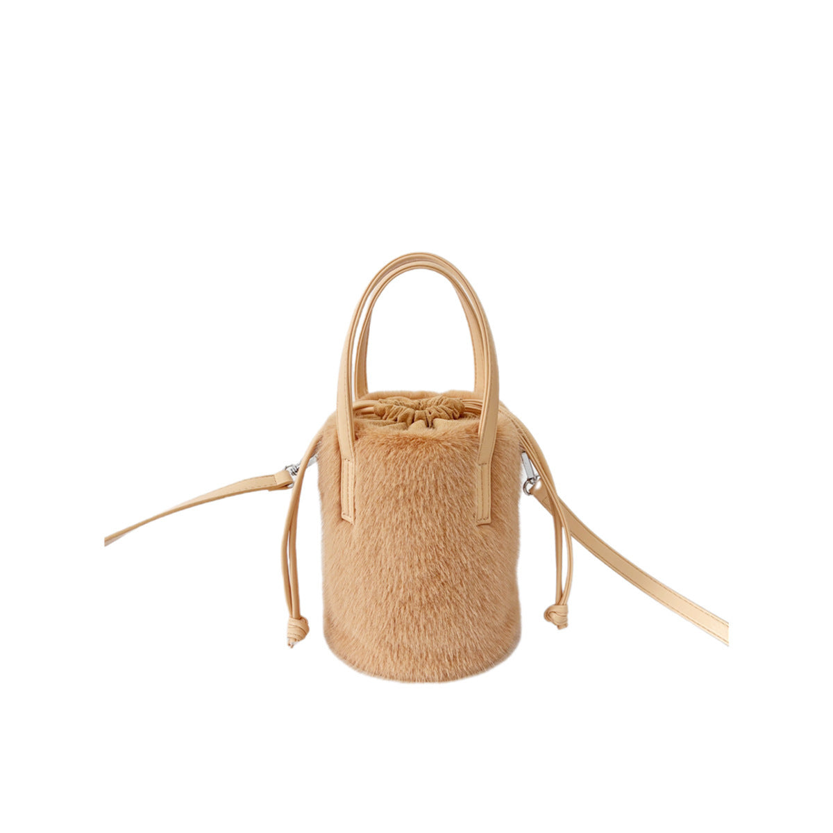 Vintage Plush Hand Bag Bucket Tote for Women with Multi-Color Options - Teleplus bucket vintage plush hand bag