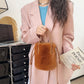 Vintage Plush Hand Bag Bucket Tote for Women with Multi-Color Options - Teleplus bucket vintage plush hand bag