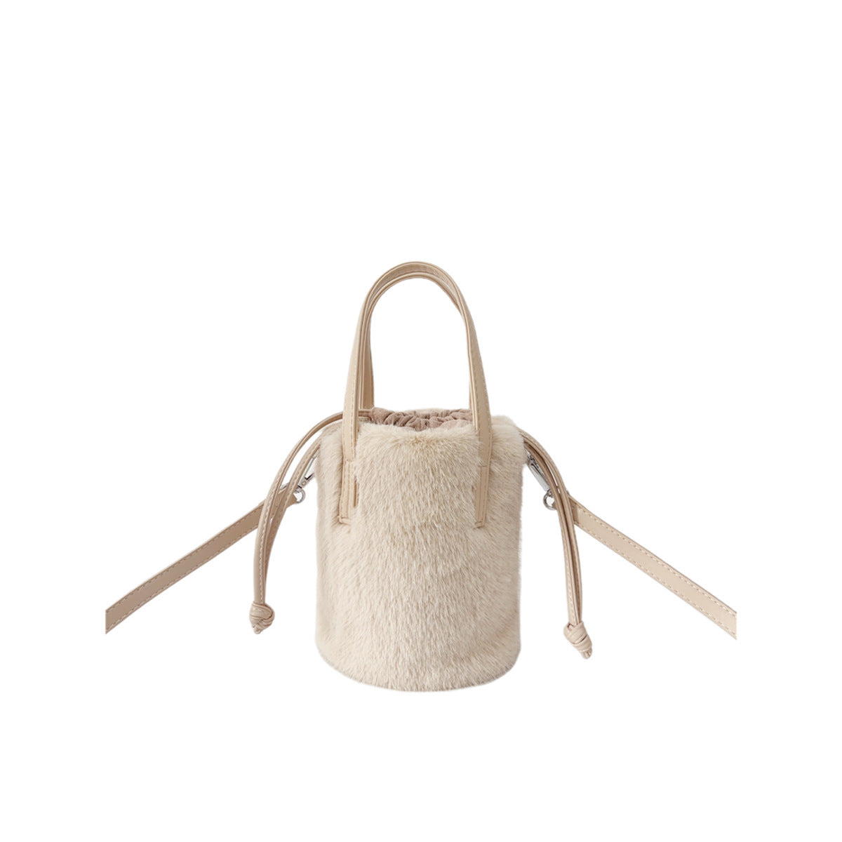 Vintage Plush Hand Bag Bucket Tote for Women with Multi-Color Options - Teleplus bucket vintage plush hand bag