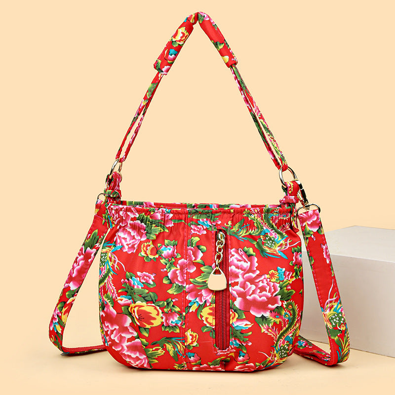 Vintage Shoulder Crossbody Bag with Polyester Cotton Lining and Multiple Colors - handbag vintage shoulder crossbody bag