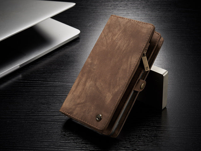 Vintage split leather phone case - Vintage Split Leather Phone Case for Samsung and Huawei