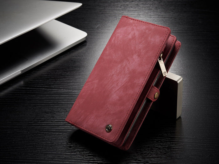 Vintage split leather phone case - Vintage Split Leather Phone Case for Samsung and Huawei