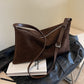 Vintage Suede Niche Bag with PU Inner Pocket for Daily - Use vintage suede niche bag