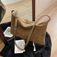 Vintage Suede Niche Bag with PU Inner Pocket for Daily - Use vintage suede niche bag