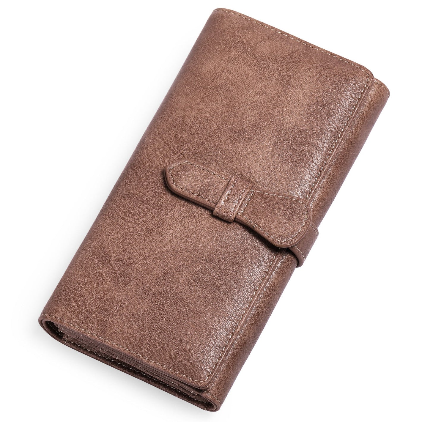 Vintage Wax Female PU Leather Wallet with Multiple Card and Cash Slots for United States Buyers - Wallet: Where Meets