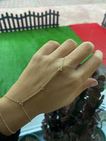 VIP Gold Crystal Hand Chain Bracelet Elegant Jewelry for Women - Teleplus hand chain vip gold crystal bracelet