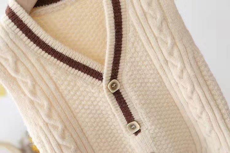 Viscous Fiber Leisure Beige Baby Sweater Vest Outwear in Multiple Sizes - Teleplus baby sweater vest outwear