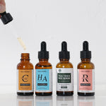 Vitamin C Brightening Serum Breaks Black Spots and Constrains Pores - While Your Glow vitamin c breaks brightens skin