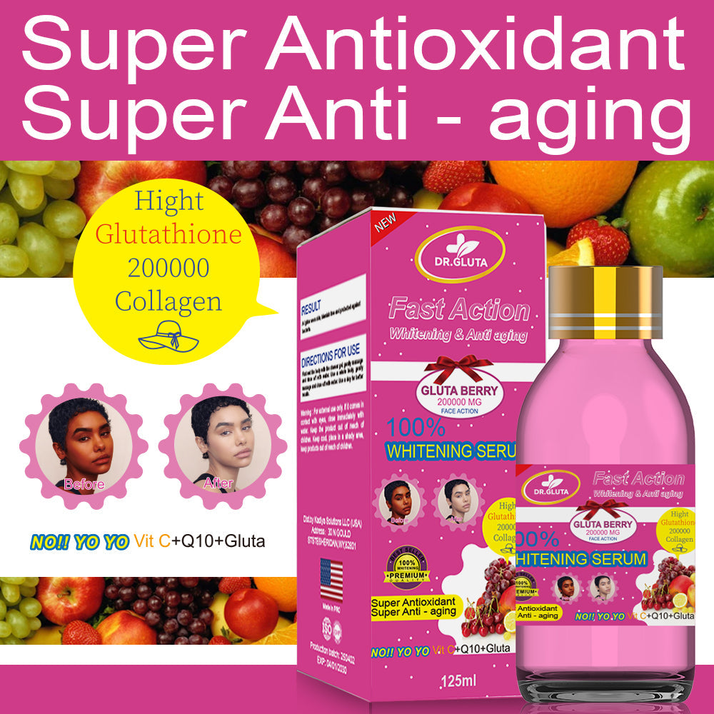 Vitamin C Face Serum for Glowing Skin Anti Aging Hyaluronic Acid Moisturizer - Teleplus