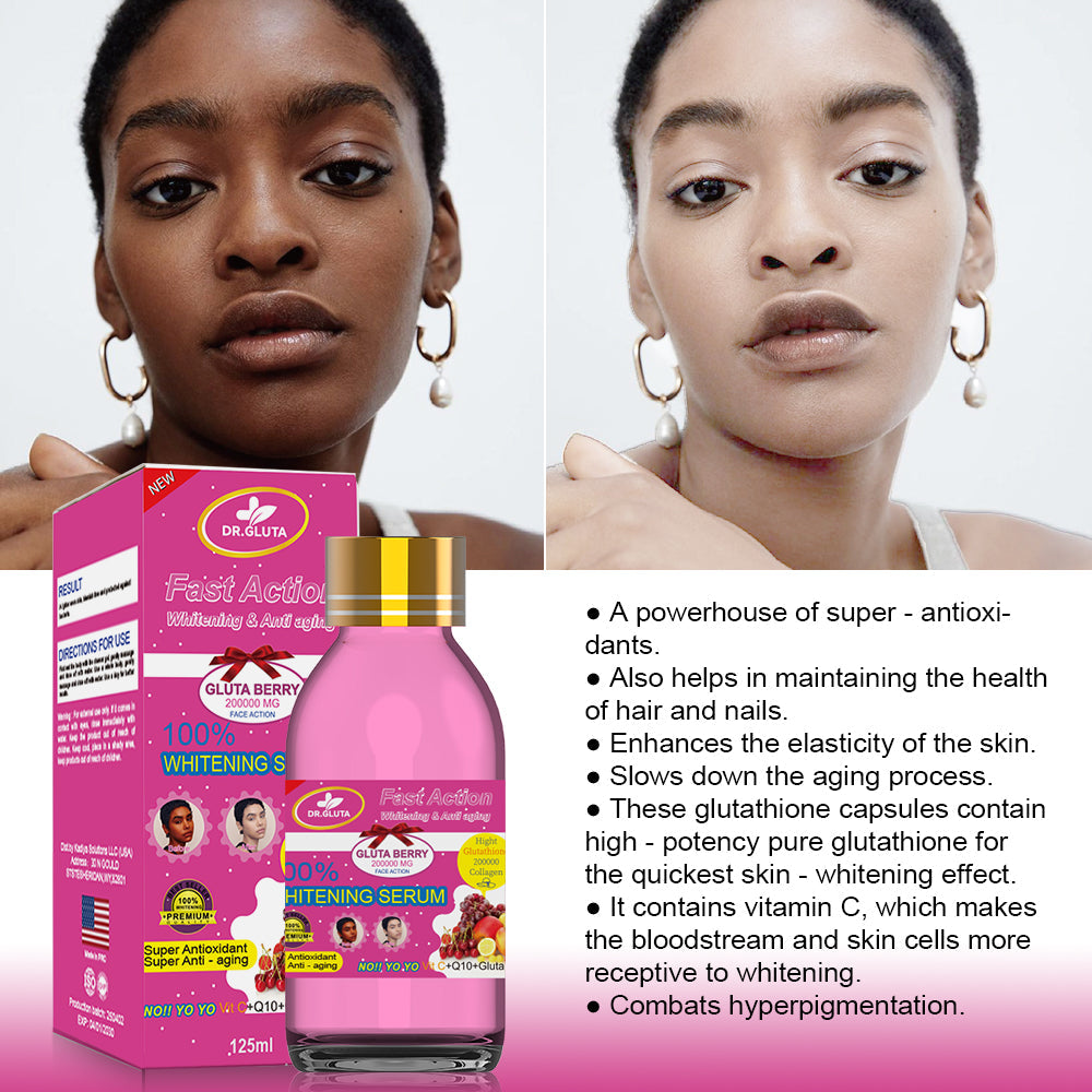 Vitamin C Face Serum for Glowing Skin Anti Aging Hyaluronic Acid Moisturizer - Teleplus