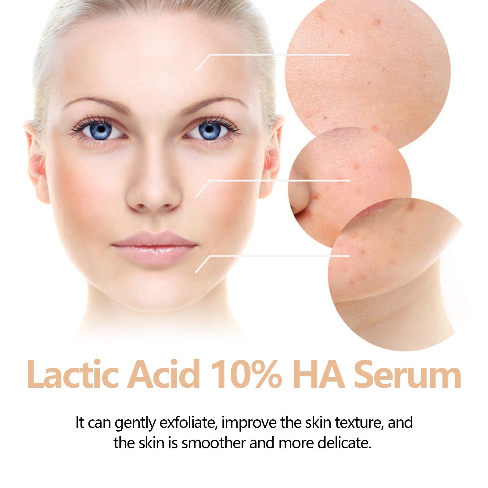 Vitamin C Face Serum with Lactic Acid Hyaluronic and Glycerin 30ml - lactic acid