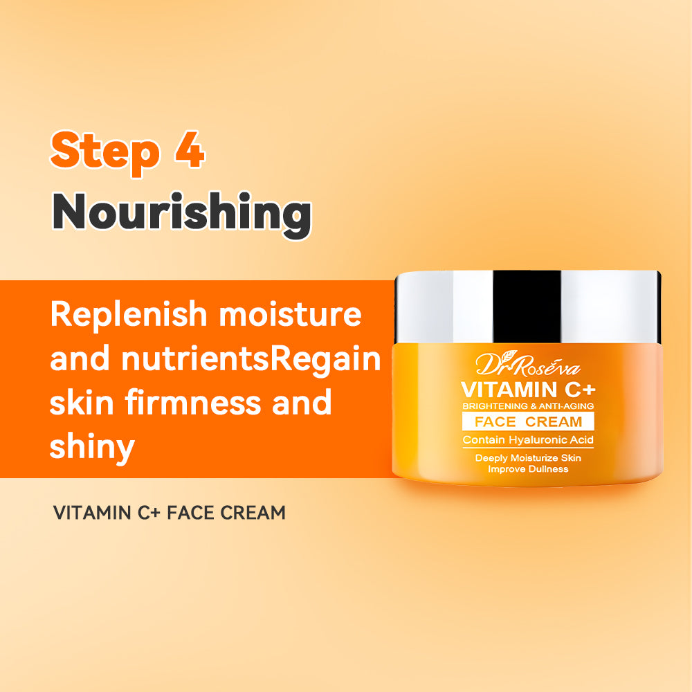 Vitamin C Skin Care Gift Set for Moisturizing and Brightening - Teleplus skin care gift set skincare types vitamin c