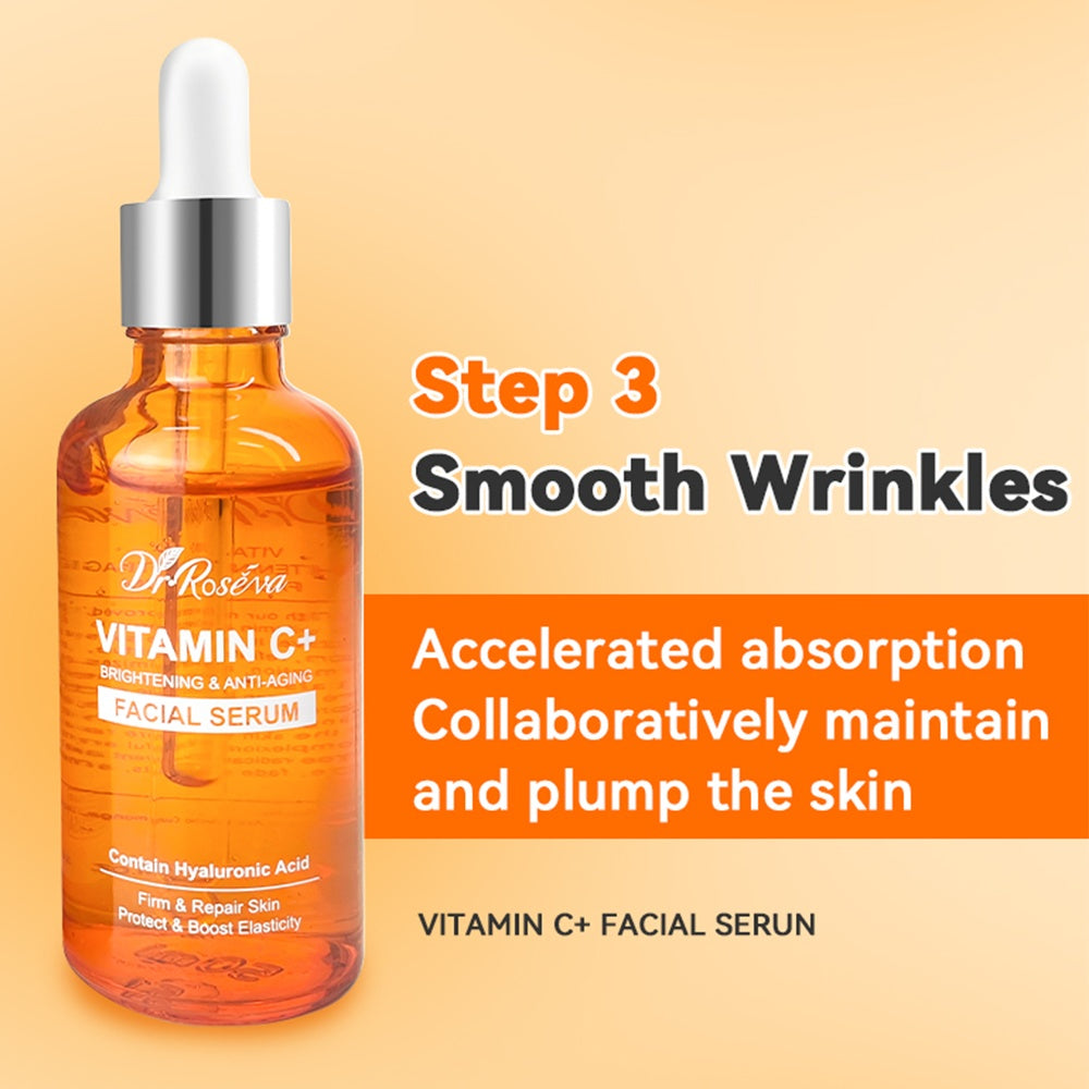 Vitamin C Skin Care Gift Set for Moisturizing and Brightening - Teleplus skin care gift set skincare types vitamin c