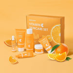Vitamin C Skin Care Set Facial Products 6-Piece Bundle - Teleplus vitamin c skin care set facial