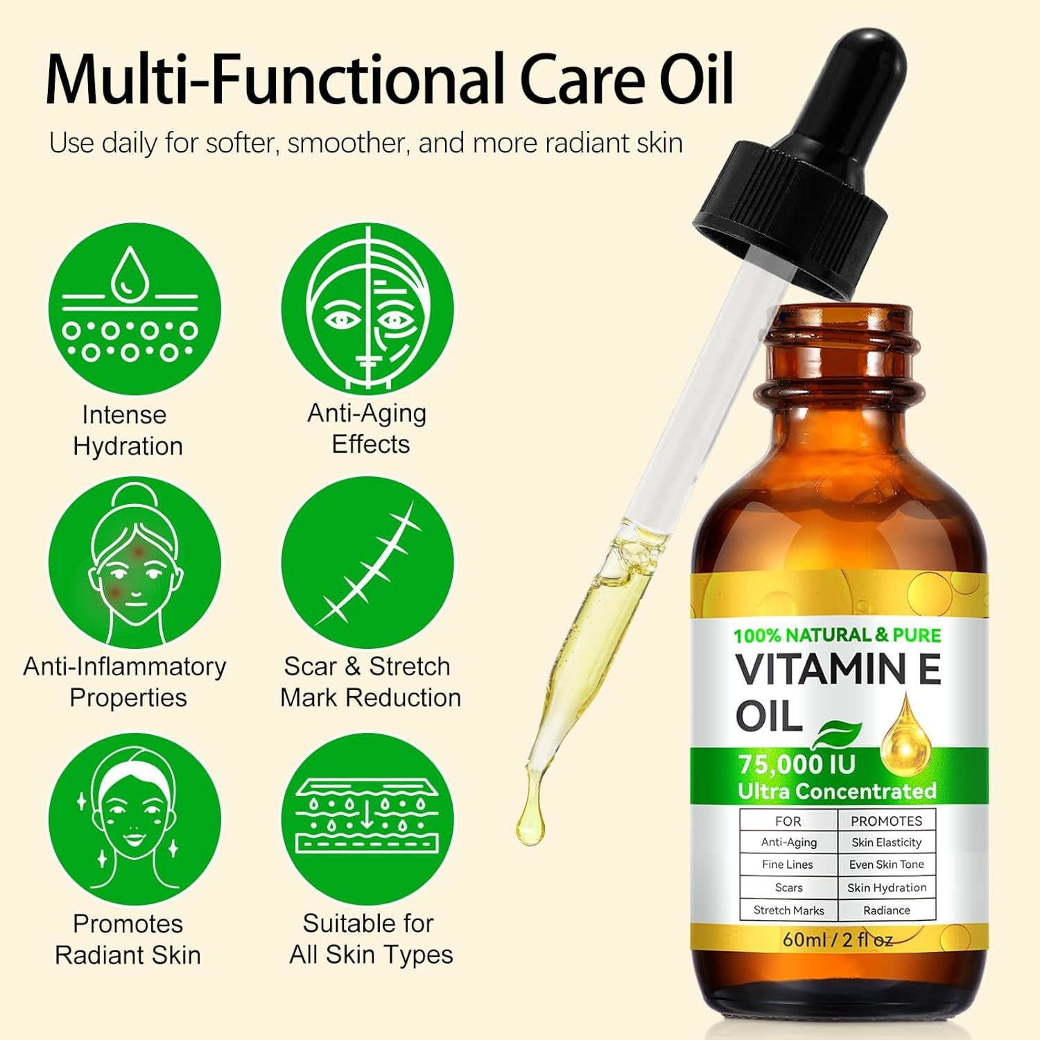 Vitamin E Oil 60ml for Export Purposes Only - vitamin e oil export purposes