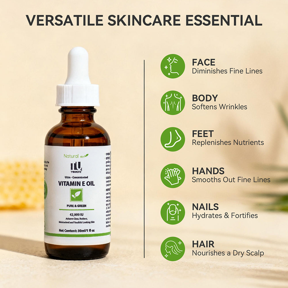 Vitamin E Oil for Skin Nourishment and Moisturizing Body Care - vitamin e oil