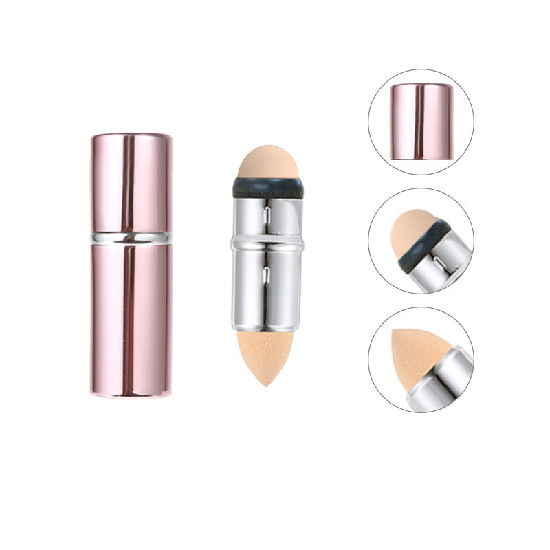 Volcanic Stone Oil Absorbing Ball Face Cleaning Massage Roller Metal Case Skin Care Beauty Wrinkle Removing Makeup