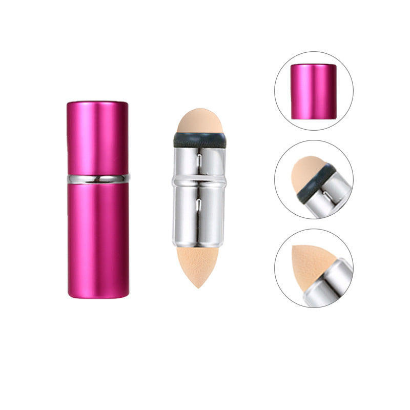 Volcanic Stone Oil Absorbing Ball Face Cleaning Massage Roller Metal Case Skin Care Beauty Wrinkle Removing Makeup