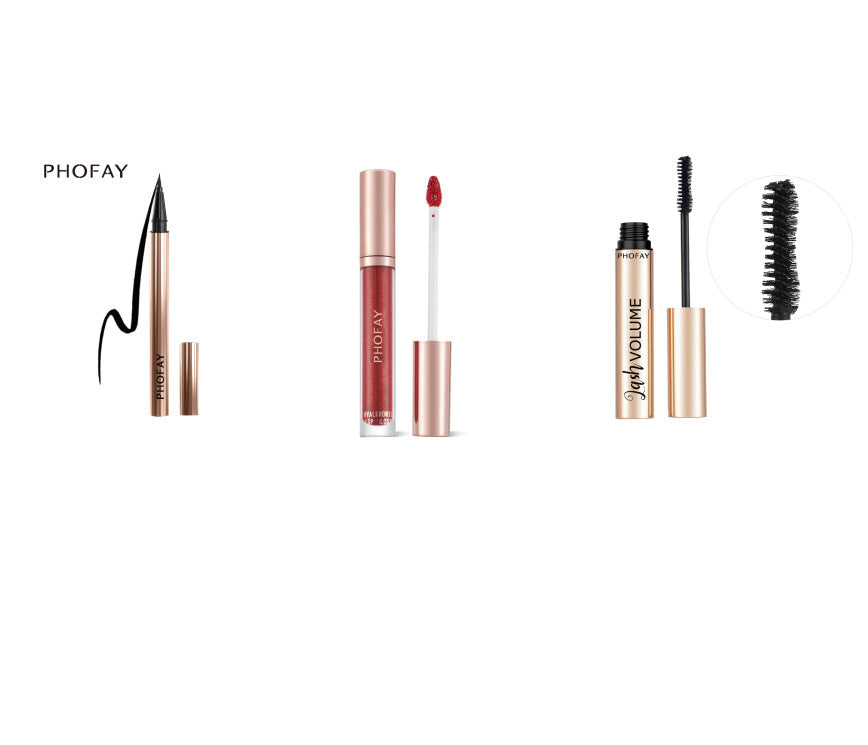Volumizing Curling Lengthening Mascaras for Eyelashes and Lip Gloss - Teleplus phofay eyeliner hyaluronic lip gloss