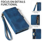 Wallet Flip Zipper Phone Leather Case - Wallet Flip Zipper Case with Magnetic Suction Options