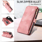 Wallet Flip Zipper Phone Leather Case - Wallet Flip Zipper Phone Leather Case with Magnetic Suction