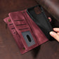 Wallet Flip Zipper Phone Leather Case - Wallet Flip Zipper Phone Case with Magnetic Suction