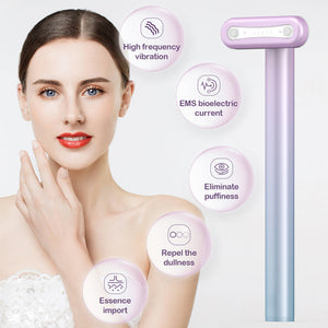 Wand Skin Care EMS Micro-current Introduction Rotatable Vibration Face And Neck Massage - Wand Skin Care EMS