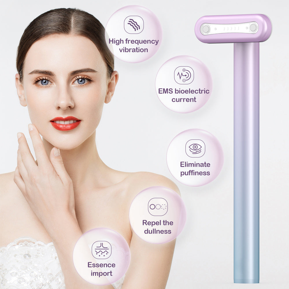 Rotatable Vibration Face Wand for Skin Care EMS and Gentle Facial Massage - Care: Magic Your Neck wand skin care ems