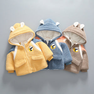 Warm Winter Mink Velvet Padded Jacket for Middle-Aged and Large Children - Teleplus Kids warm winter mink velvet padded