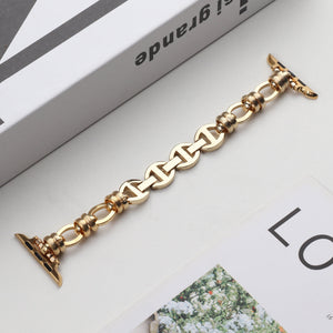 Stainless Steel Punk Watch Band for Apple 38mm to 44mm Chain - iWatch7 Generation stainless steel punk chain