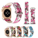 Watch Colorful Diamond Check Leather Strap - Colorful Diamond Check Leather Strap for Apple Watch