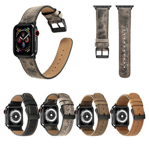 Leather Strap for Apple Watch Classic Style CHF United States Black Brown - 44mm Watches united states chf leather strap