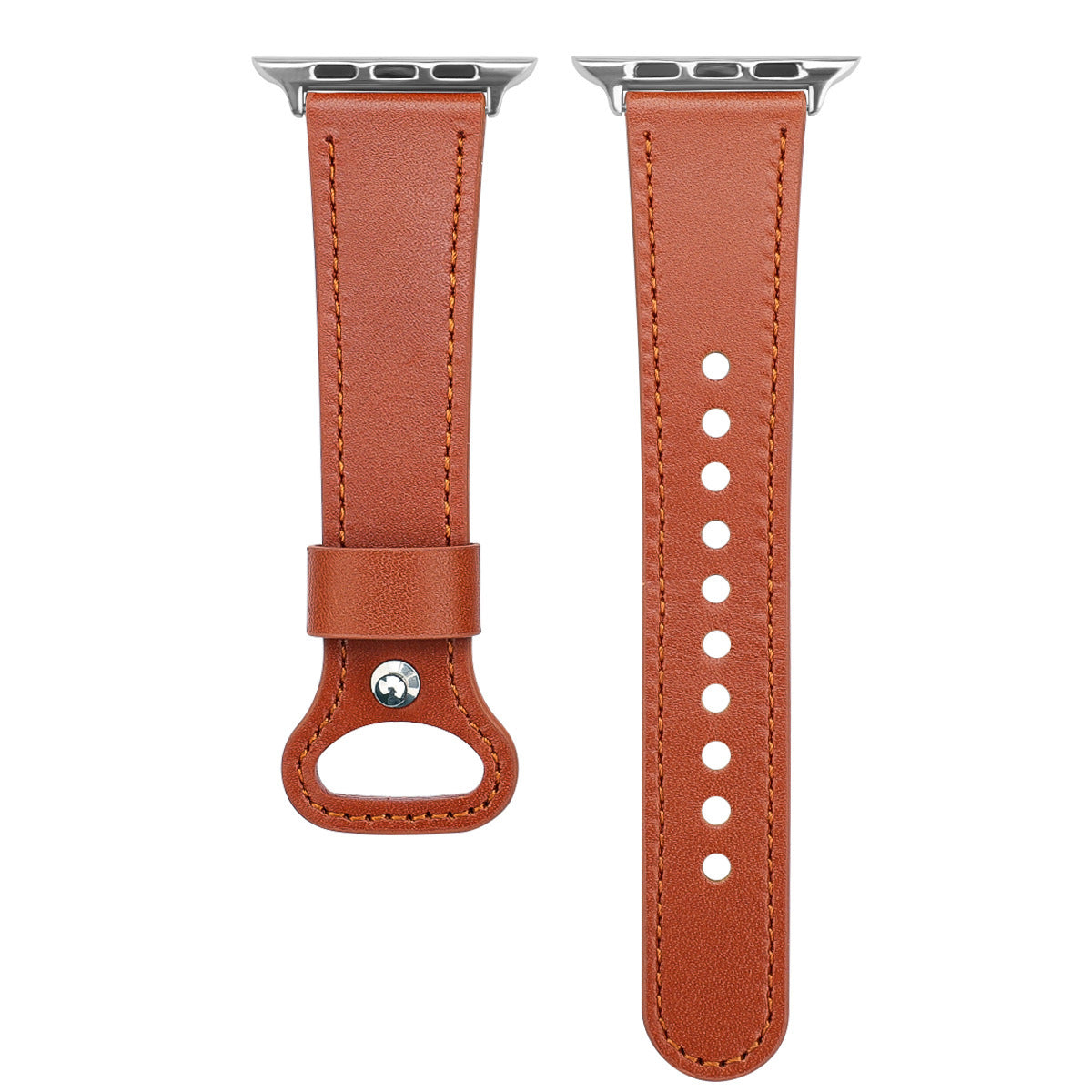 Watch Single Loop Shrinking Leather Strap - Watch Single Loop Shrinking Leather Strap for Apple Watch