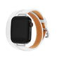 Watch Strap Leather Double Circle - Double Circle Leather Watch Strap for Apple Watches