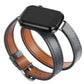 Watch Strap Leather Double Circle - Double Circle Leather Watch Strap for Apple Watches