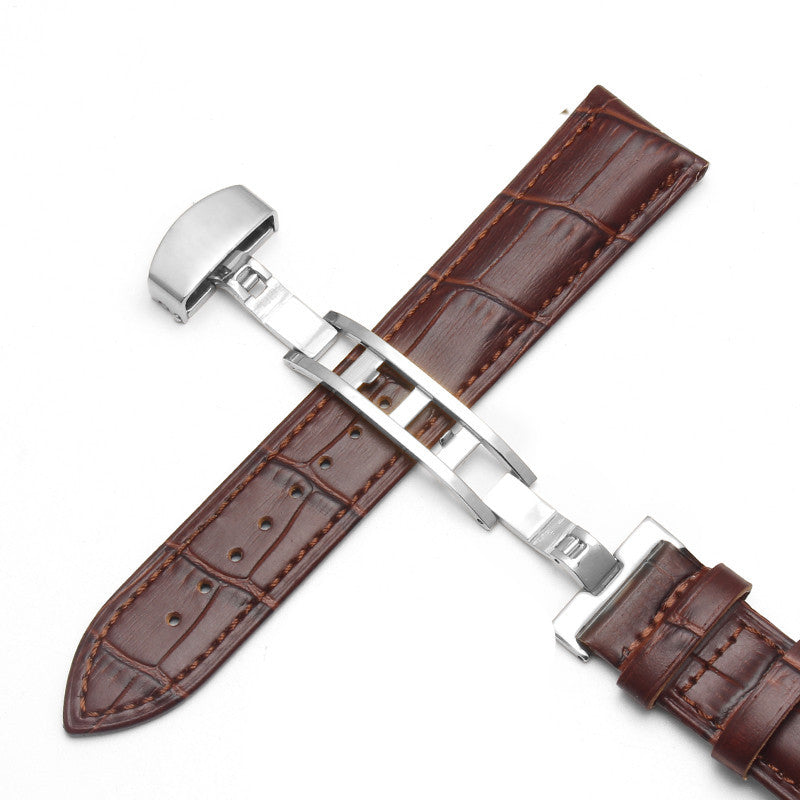 Genuine Leather Double Buckle Belt in Various Colors for Men and Women USD CHF - Men’s Watch Strap with united states