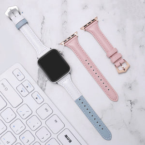 Watch Strap On Behalf Of The Leather Small Man Waist Wristband Watch Strap - Fashionable Leather Watch Straps in Sky