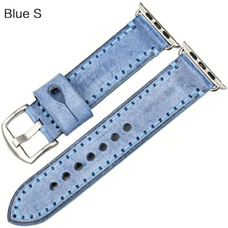 Watch strap with leather - Leather Buckle Watch Strap with 205mm Length